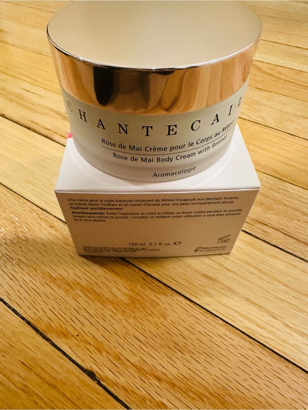 Chantecaille Rose de Mai Body Cream - White & Silver